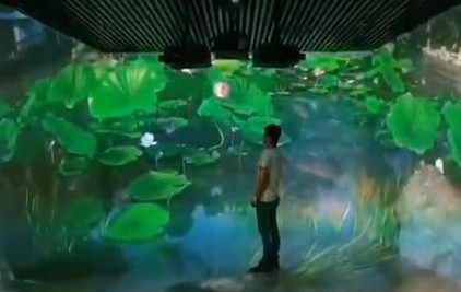 四折幕沉浸式投影互动空间
